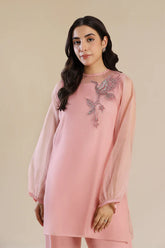 2 Piece Embroidered Poly Organza Suit | MB-F24-602